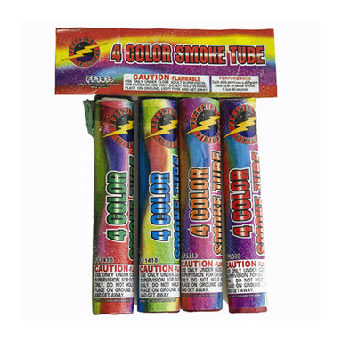 4 Color Smoke Tube by Flashing Fireworks