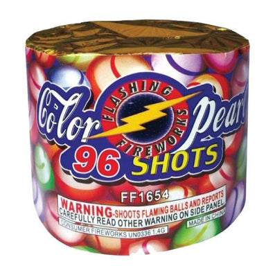 96 Shot Color Pearl by Flashing Fireworks