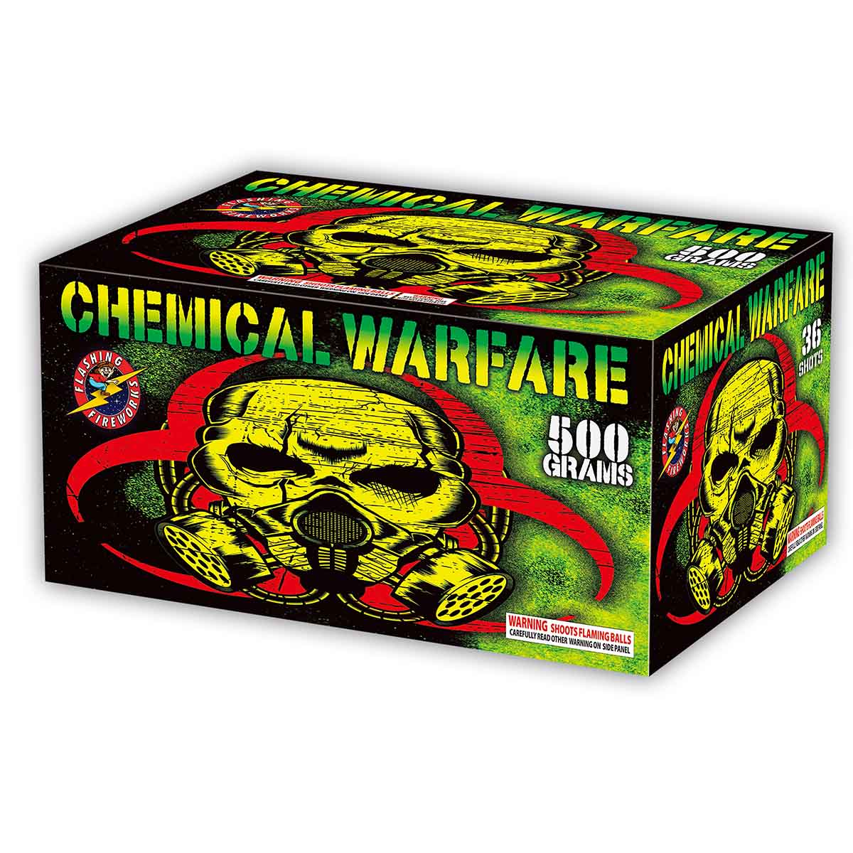 Chemical Warfare by Flashing Fireworks