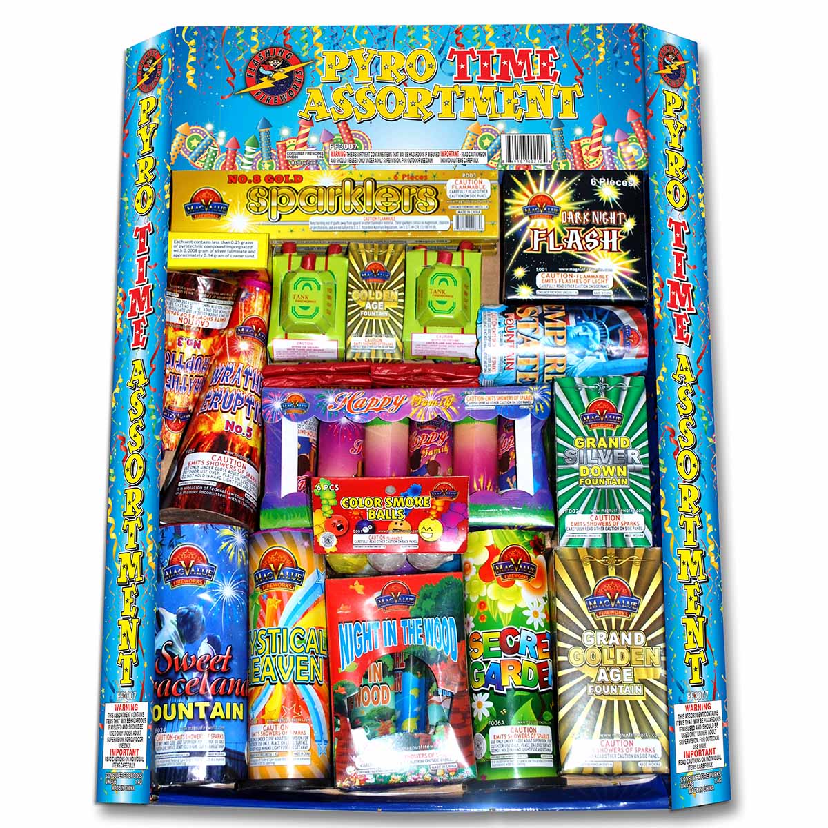 Pyro Time Assortment by Flashing Fireworks 