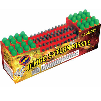 92 Shot Jumbo Saturn Missile by Flashing Fireworks