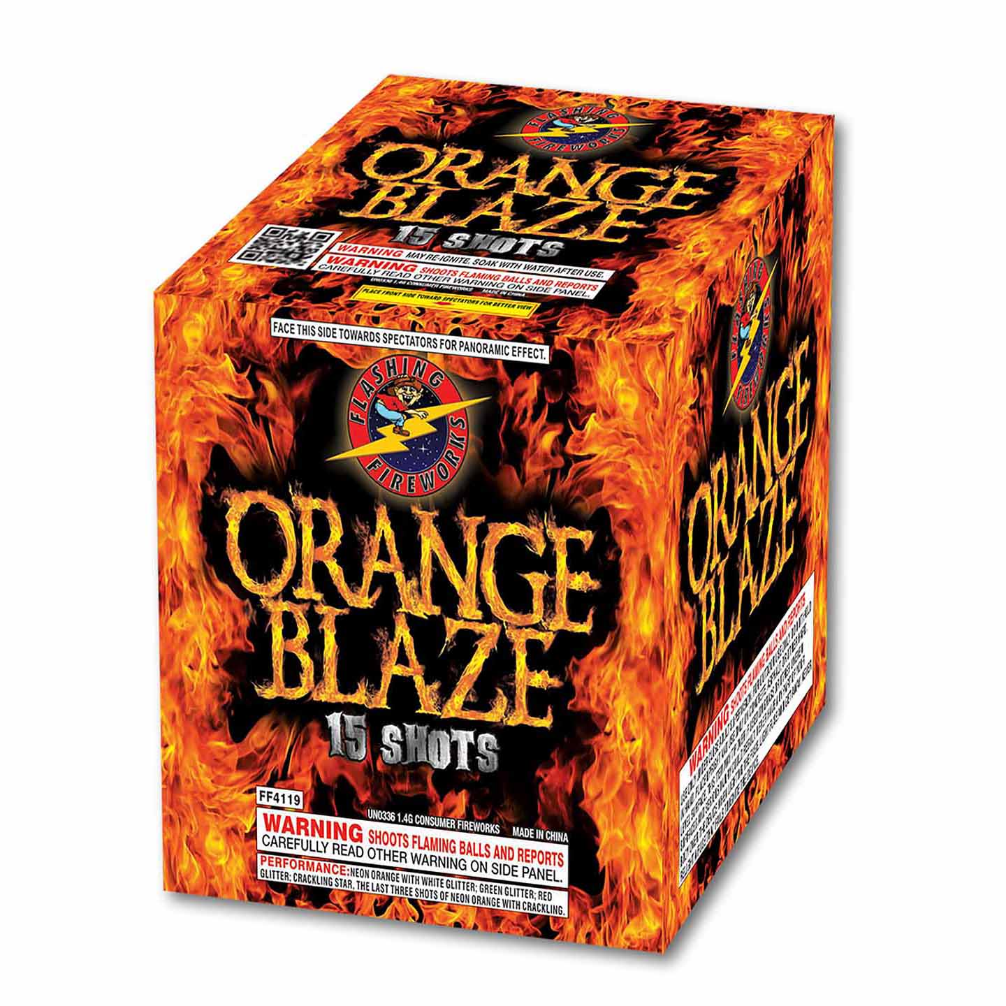 Orange Blaze by Flashing Fireworks