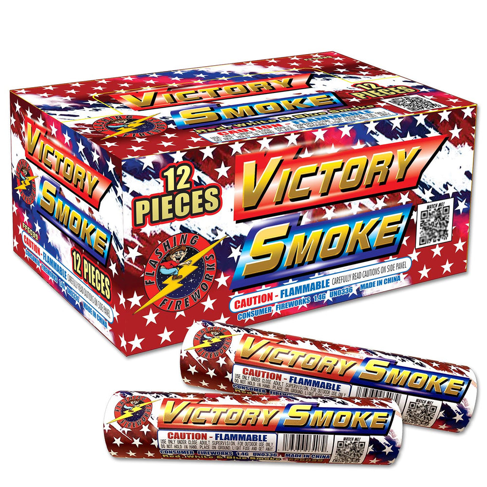 Victory Smoke - Red White  Blue by Flashing Fireworks