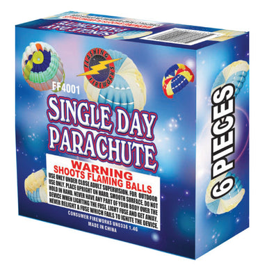 Single Day Parachute by Flashing Fireworks