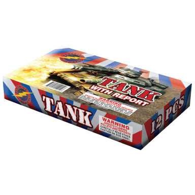 Tank with Report by Flashing Fireworks